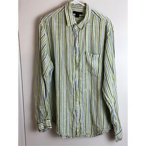 1Banana Republic linen long sleeve men’s Shirt Size XL